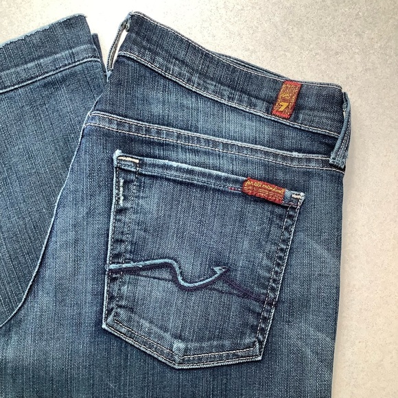 7 For All Mankind Jeans 28X31 Ginger Flare Medium New York - Picture 3 of 5